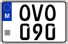 License plate of Malta, Regular plates (ABC 123)