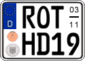 German license plate, Seasonal plates