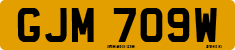 License plate of the United Kingdom, 1963 year system