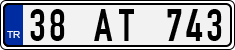 License plate of Turkey, Regular plates