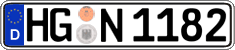 German license plate, Regular plates