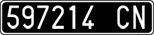 License plate of Italy, Cars (1927 year series)