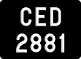 License plate of Malaysia, A(BC) 1(234)