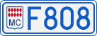 License plate of Monaco, Cars
