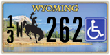 Wyoming, Vehicles for disabled persons (1(2) 123)