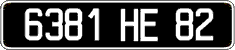French license plate, FNI
