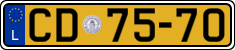 License plate of Luxembourg, Diplomatic