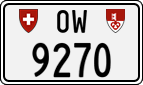 License plate of Switzerland, Cars