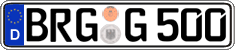 German license plate, Regular plates