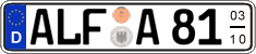 German license plate, Seasonal plates