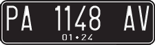 License plate of Indonesia, Regular plates
