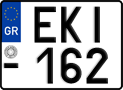 License plate of Greece, Motorcycles
