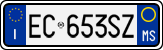 License plate of Italy, Cars (1994 year series)