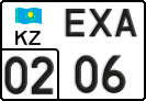 License plate Kazakhstan, Trailers (2012)