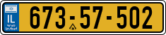 License plate of Israel, Regular plates