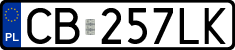 License plates of Poland, Regular car plates
