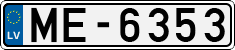 License plate of Latvia, Regular car plates