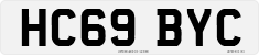 License plate of the United Kingdom, 2001 year system