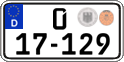 German license plate, Diplomatic