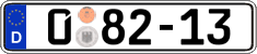 German license plate, Diplomatic