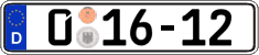 German license plate, Diplomatic