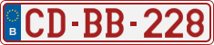 License plate of Belgium, Diplomatic