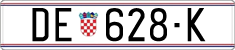 License plate of Croatia, Regular plates