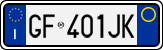 License plate of Italy, Cars (1994 year series)