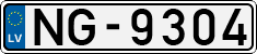 License plate of Latvia, Regular car plates