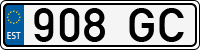 License plate of Estonia, Trailers