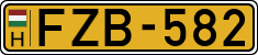 license plates of Hungary, Commercial vehicles (1990)