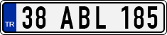 License plate of Turkey, Regular plates
