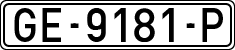 License plates of Spain, 1971 year series
