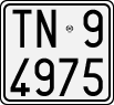 License plate of Italy, Motorcycles (1927 year series)
