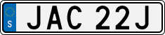 License plate of Sweden, Regular plates