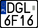 License plates of Poland, Special vehicles and motorcycles