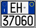 License plate of Italy, Motorcycles (1994 year series)