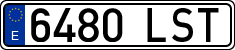 License plates of Spain, Ordinary (2000)
