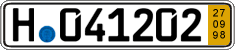 German license plate, Short-term transit plates