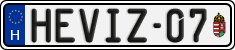 license plates of Hungary, Vanity Plates (2022)