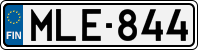 License plate of Finland, Cars