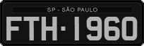 License plate of Brazil, Oldtimers (1990)
