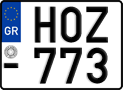 License plate of Greece, Motorcycles