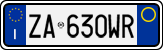 License plate of Italy, Cars (1994 year series)