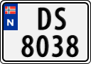 License plate of Norway, Trailers, motorcycles, special vehicles