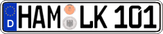 German license plate, Regular plates