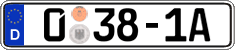 German license plate, Diplomatic
