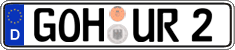 German license plate, Regular plates
