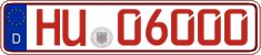 German license plate, Red license plates