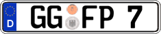 German license plate, Regular plates